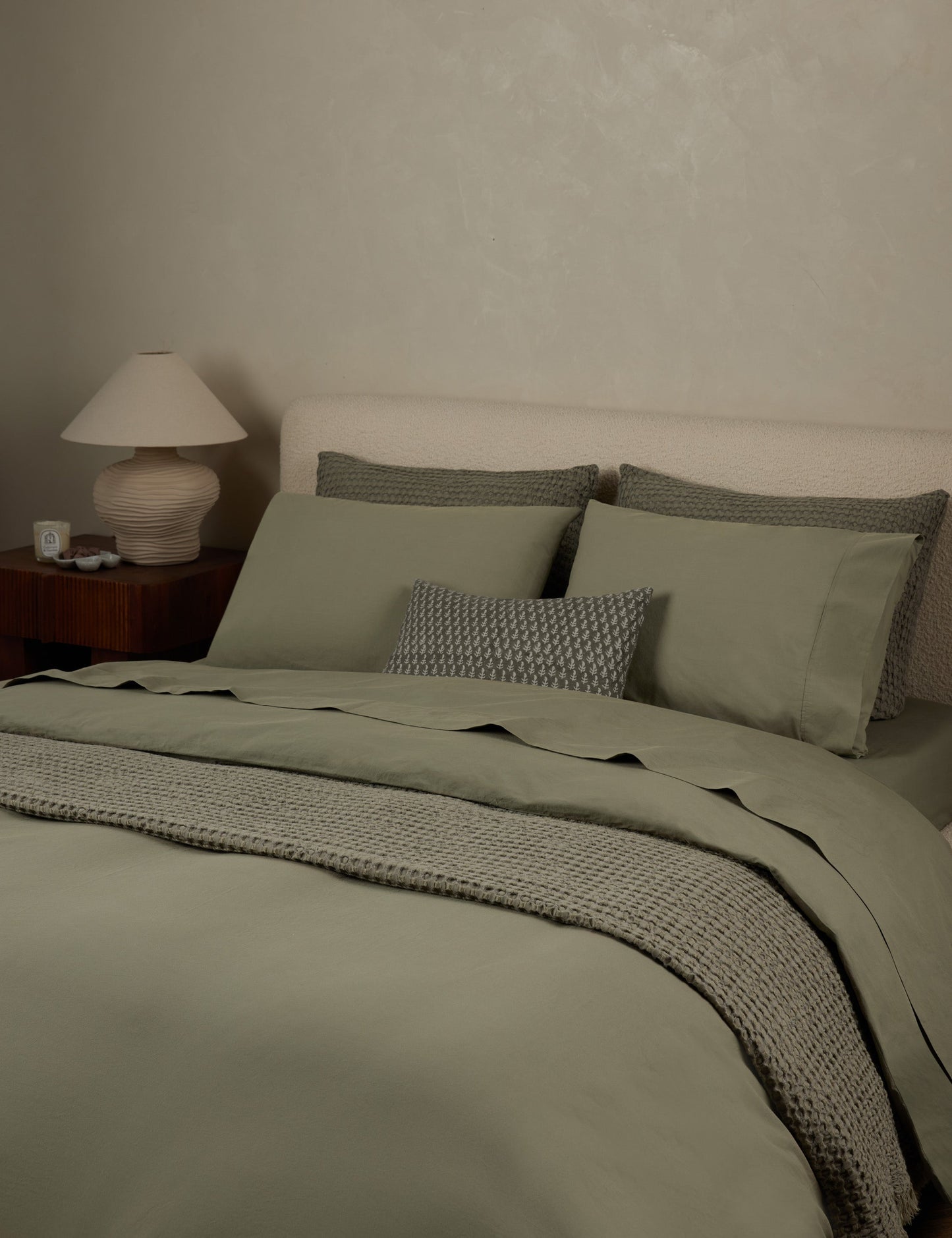 Taies d'oreiller Juna en percale lavée (lot de 2)