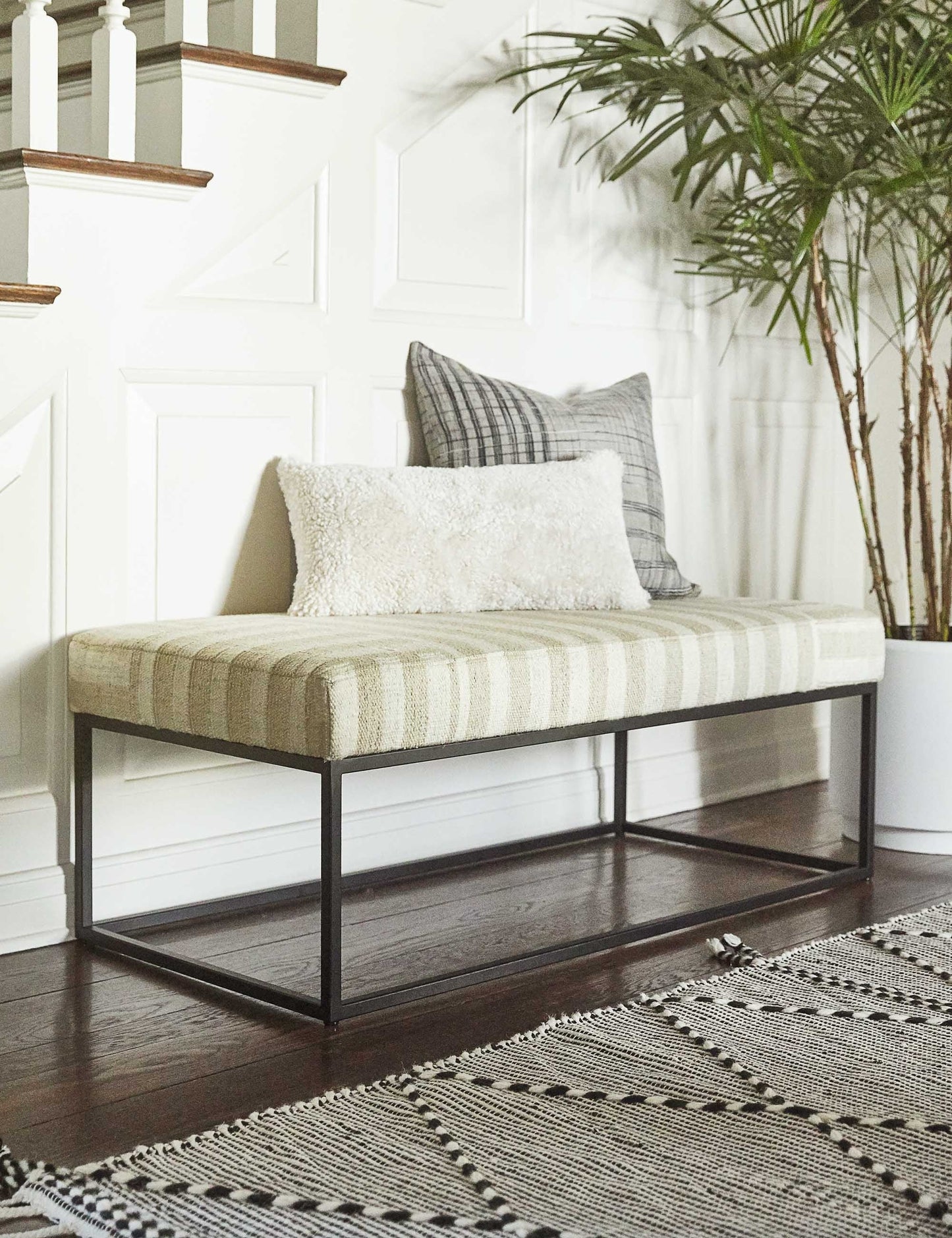 Coussin lombaire en peau de mouton Samaire