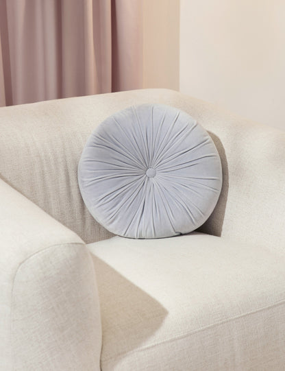 Coussin rond en velours Monroe