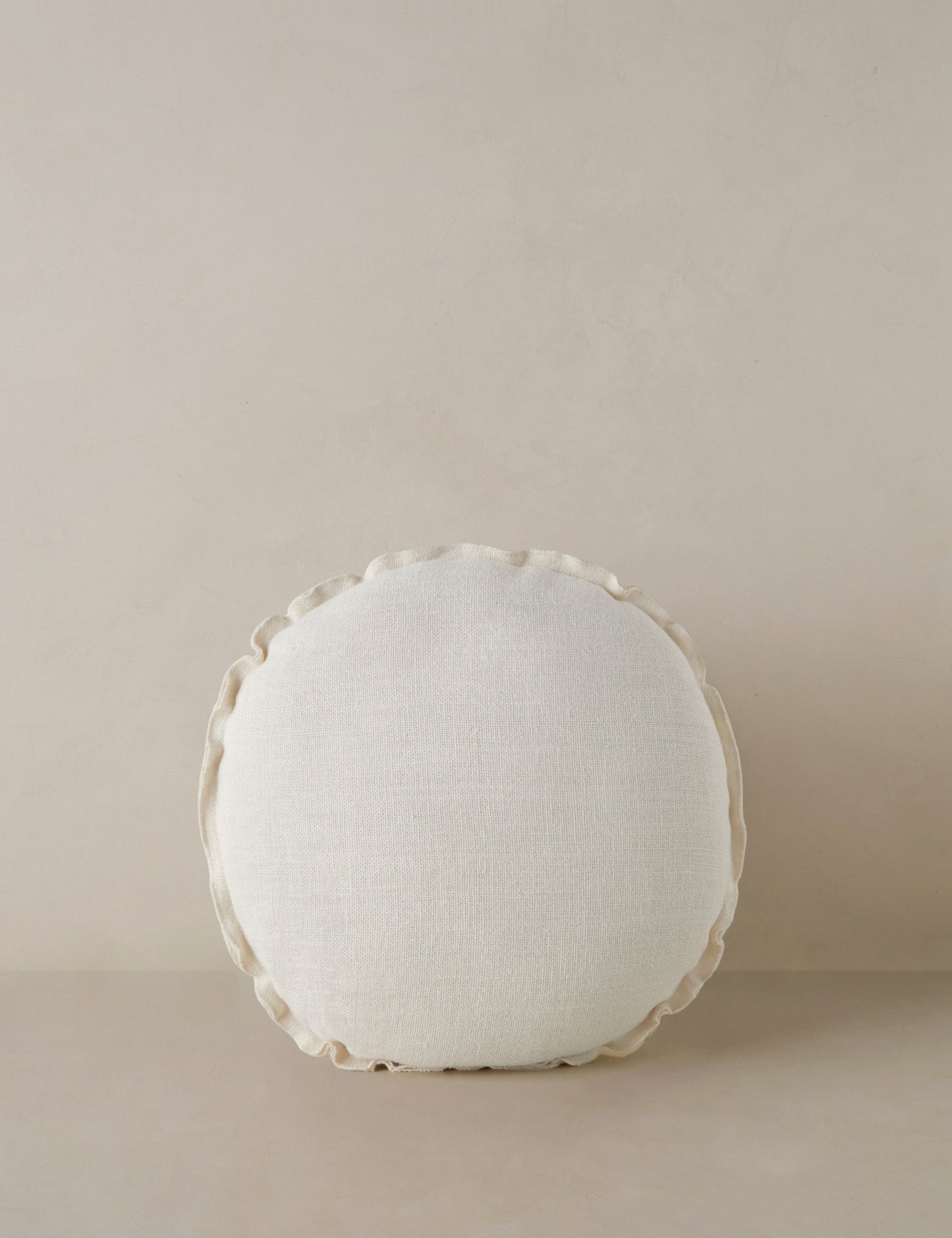 Oreiller rond en lin Arlo