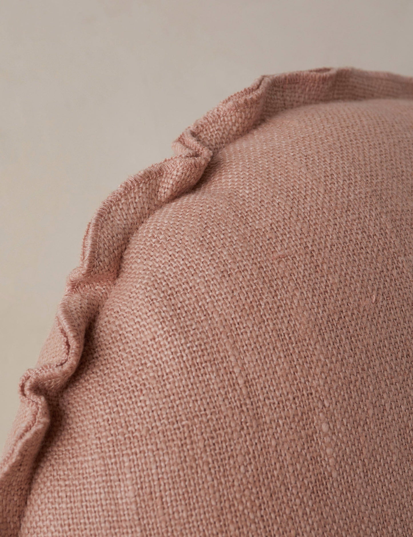 Oreiller rond en lin Arlo