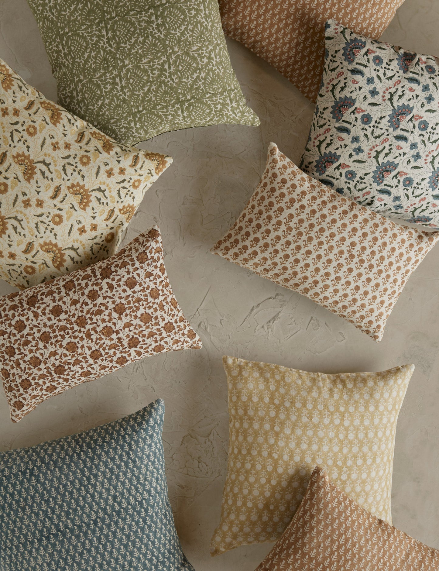 Oreiller en lin caramel