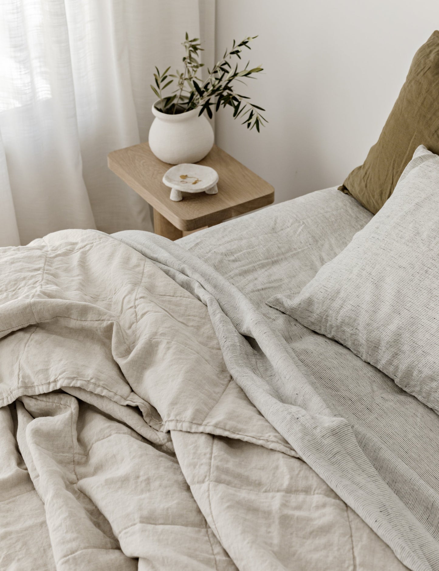 Ensemble de draps en lin européen de Cultiver