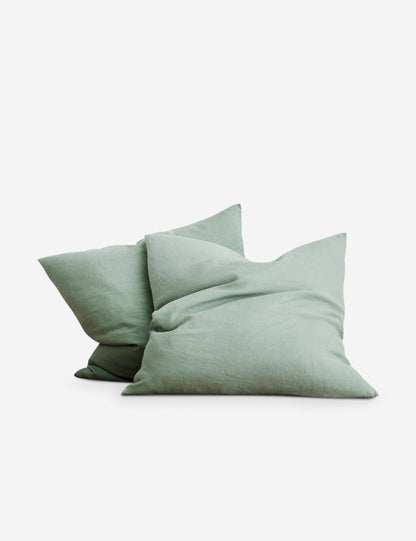 Taies d'oreiller européennes en lin (lot de 2) de Cultiver