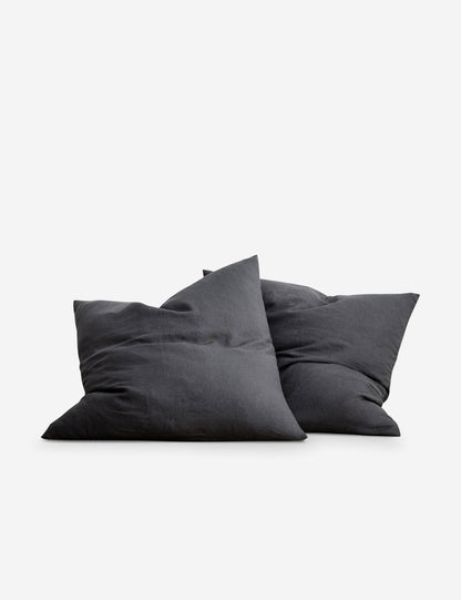 Taies d'oreiller européennes en lin (lot de 2) de Cultiver