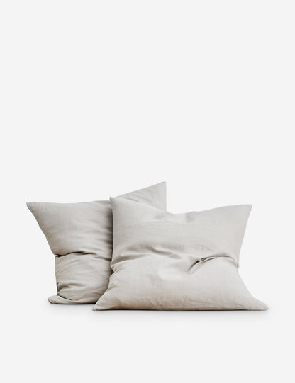 Taies d'oreiller européennes en lin (lot de 2) de Cultiver
