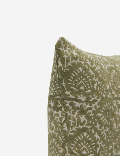 Oreiller en lin caramel