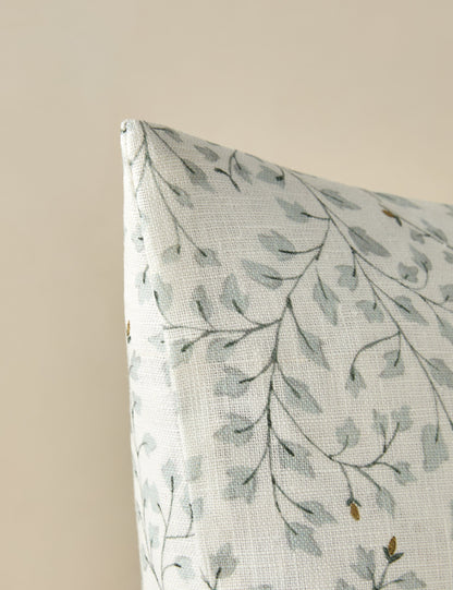 Coussin en lin Dainty Leaves de Rylee + Cru