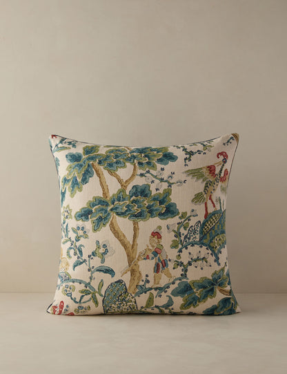 Coussin en lin Kelmescott par Scalamandre