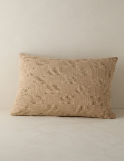 Taie d'oreiller Kingsley en coton texturé
