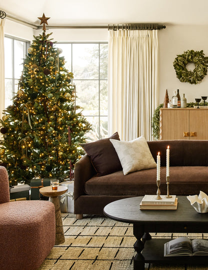 Oreiller en lin contrasté Carys