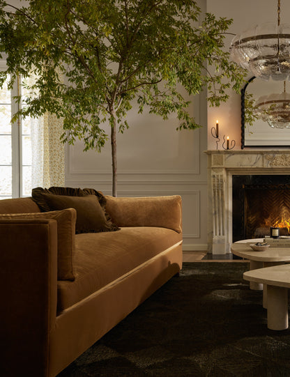 Oreiller en velours Mauree