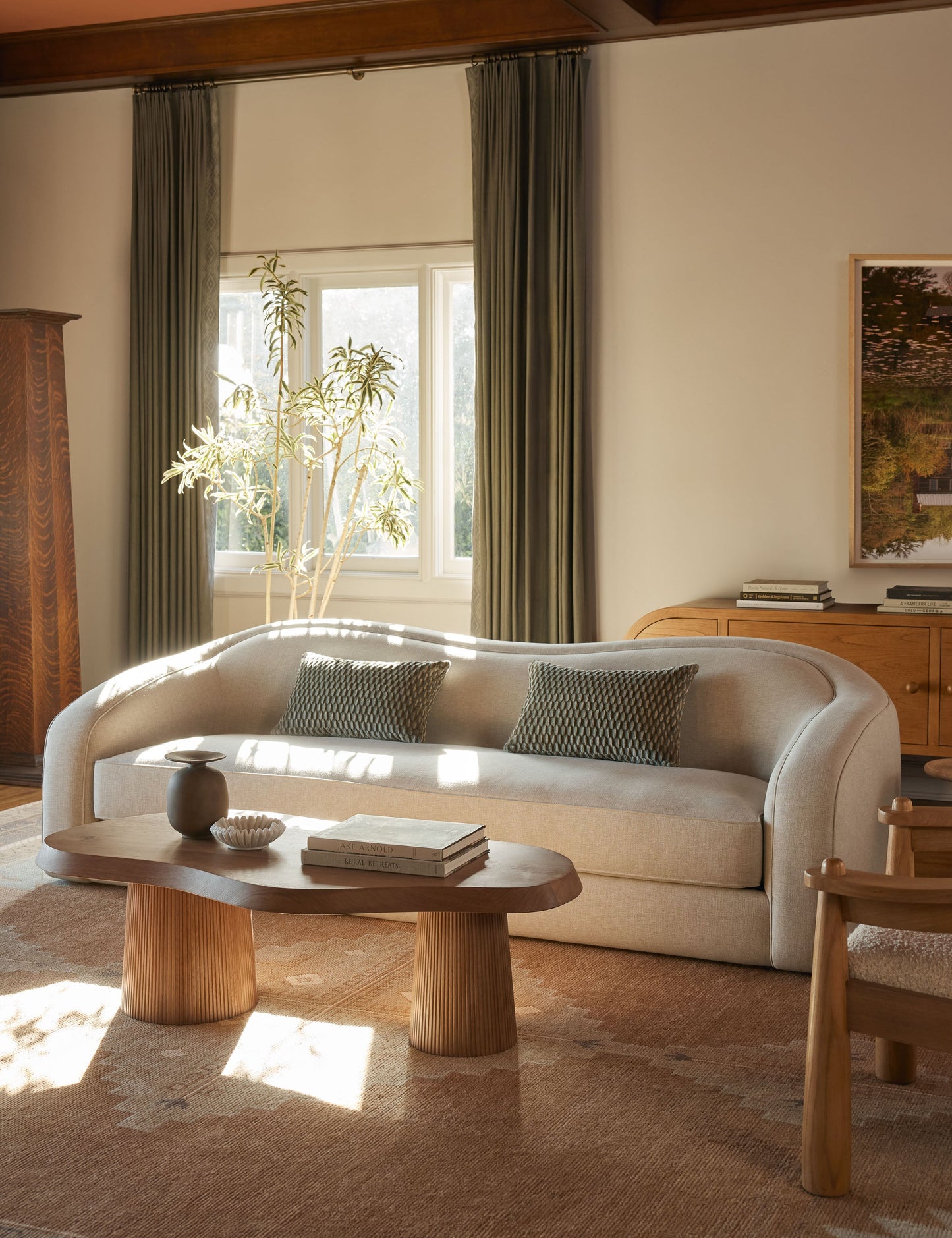 Oreiller en velours Allegra par Scalamandre