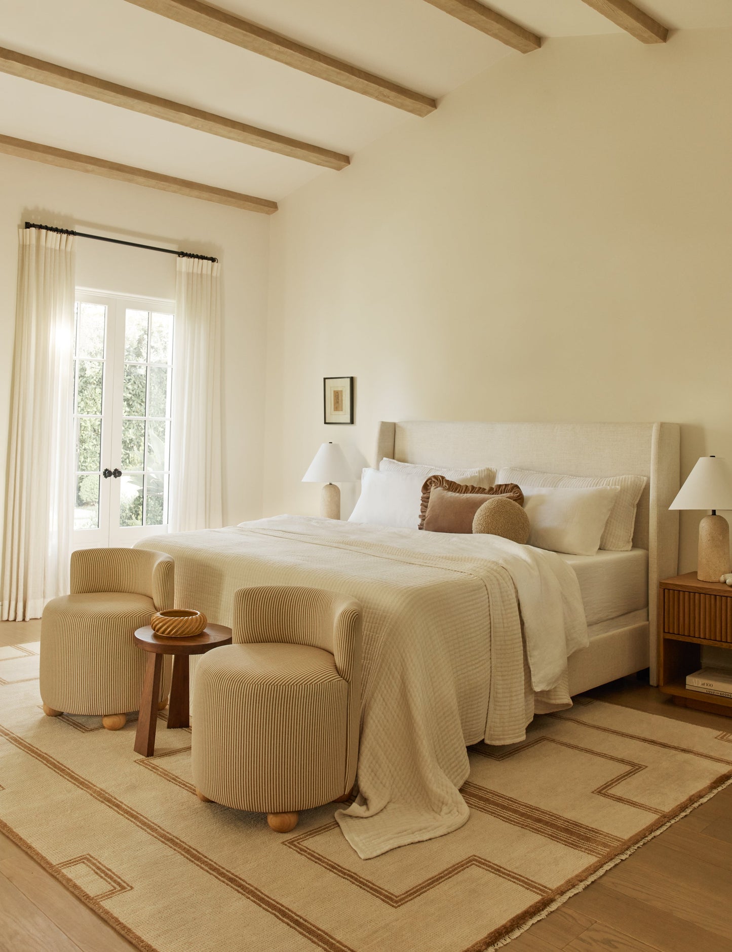 Oreiller en velours Mauree