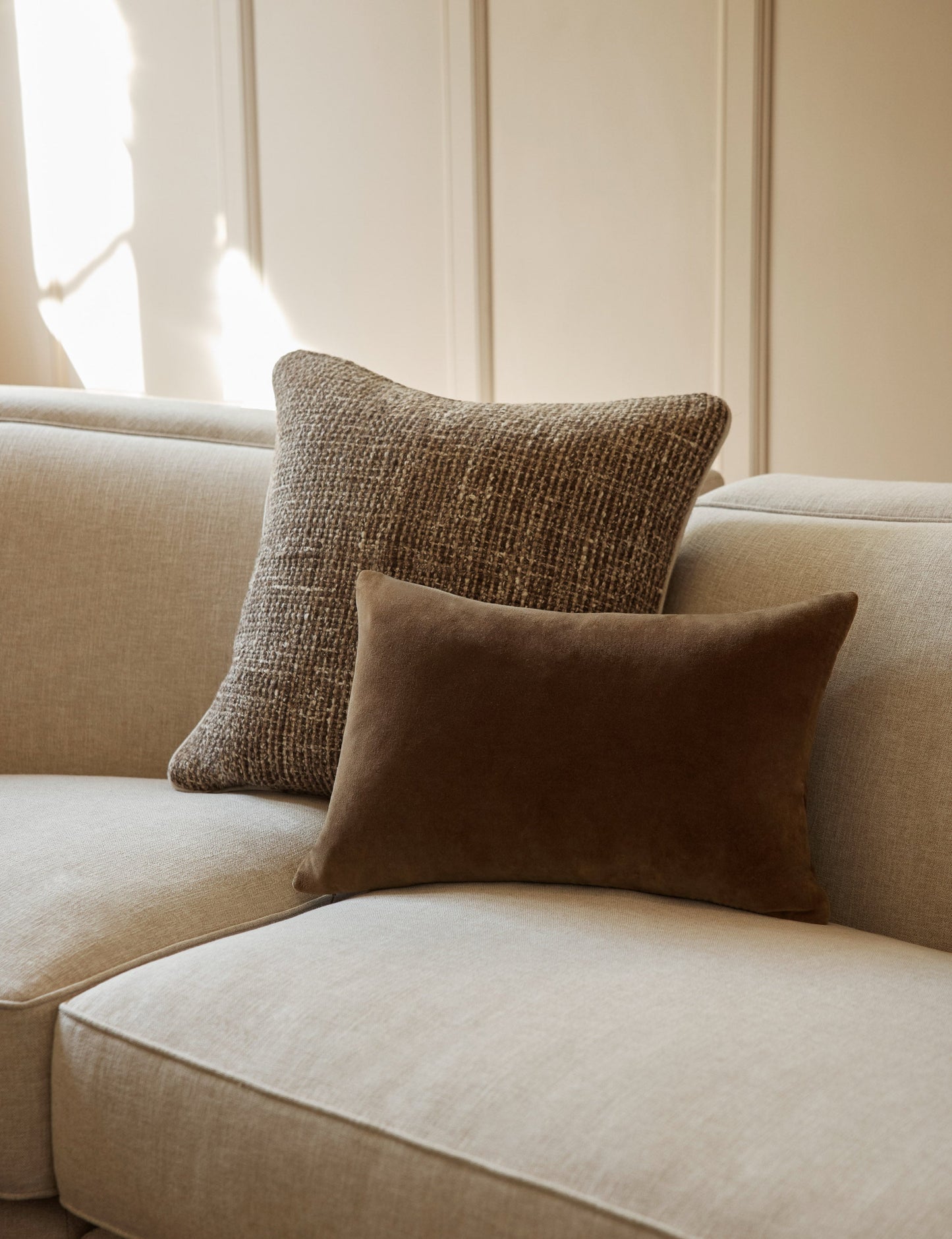 Oreiller en velours Charlotte