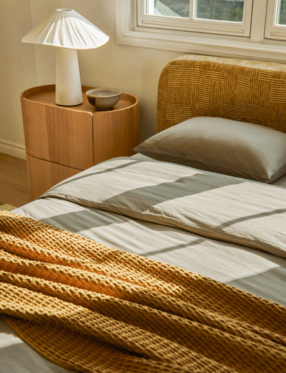 Housse de couette Juna en percale lavée