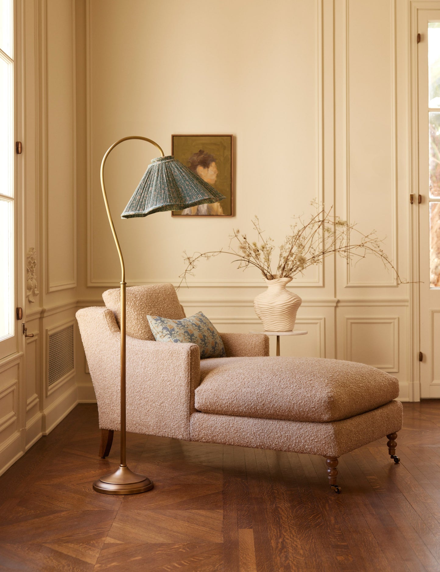 Oreiller en lin et coton Catesby