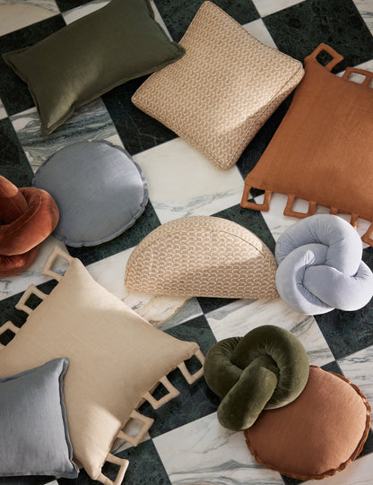 Oreiller en velours Dewey