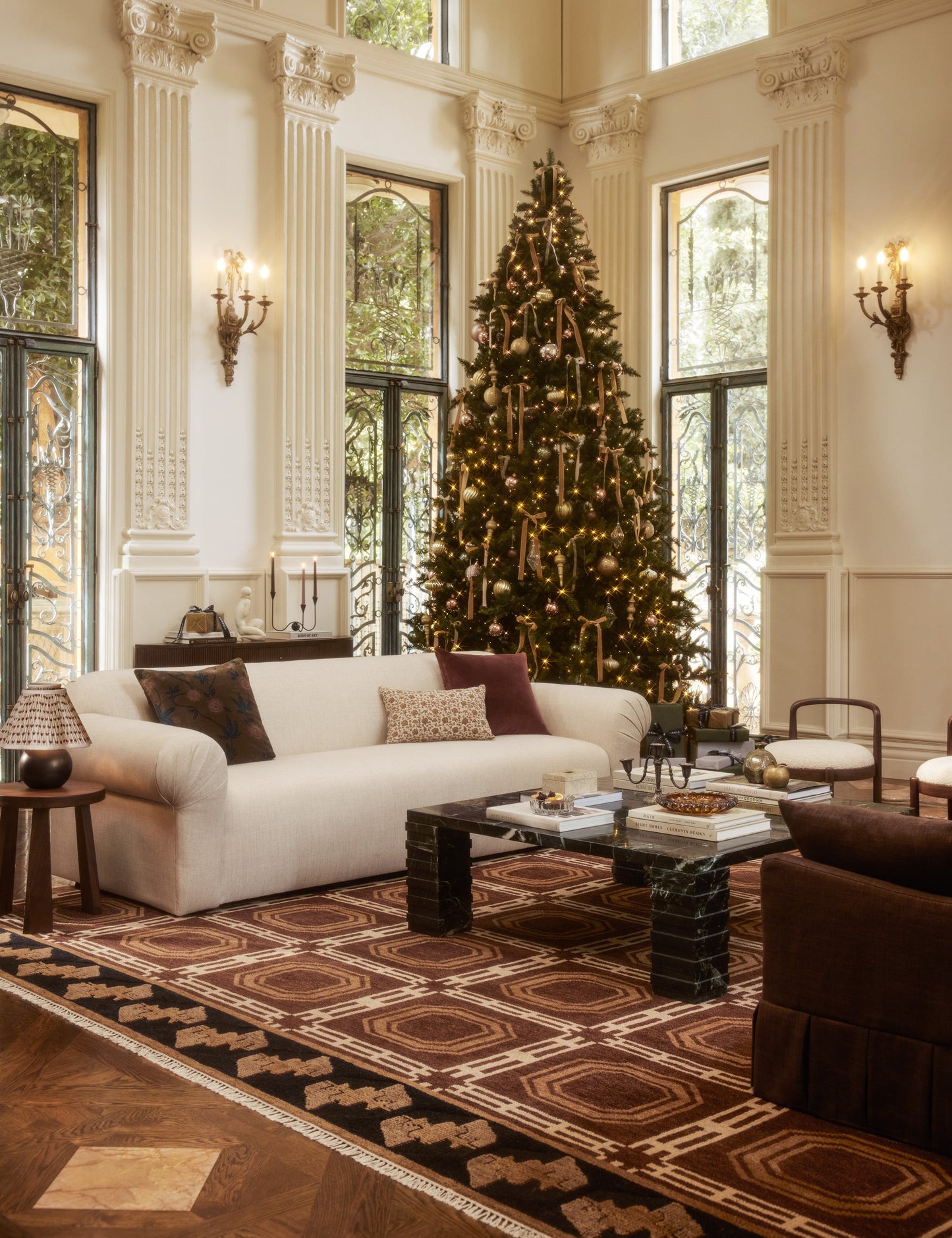 Oreiller en velours Royce