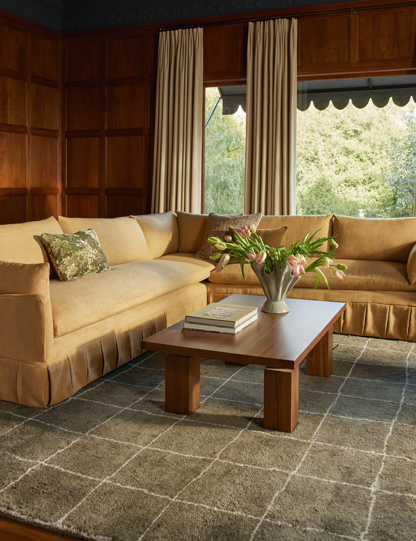 Coussin Ridge Edge de Scalamandre