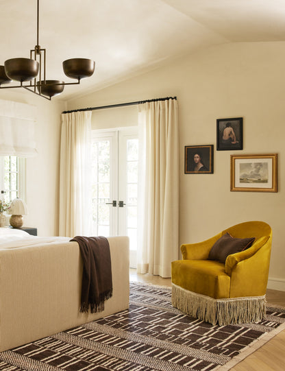 Oreiller en lin contrasté Carys