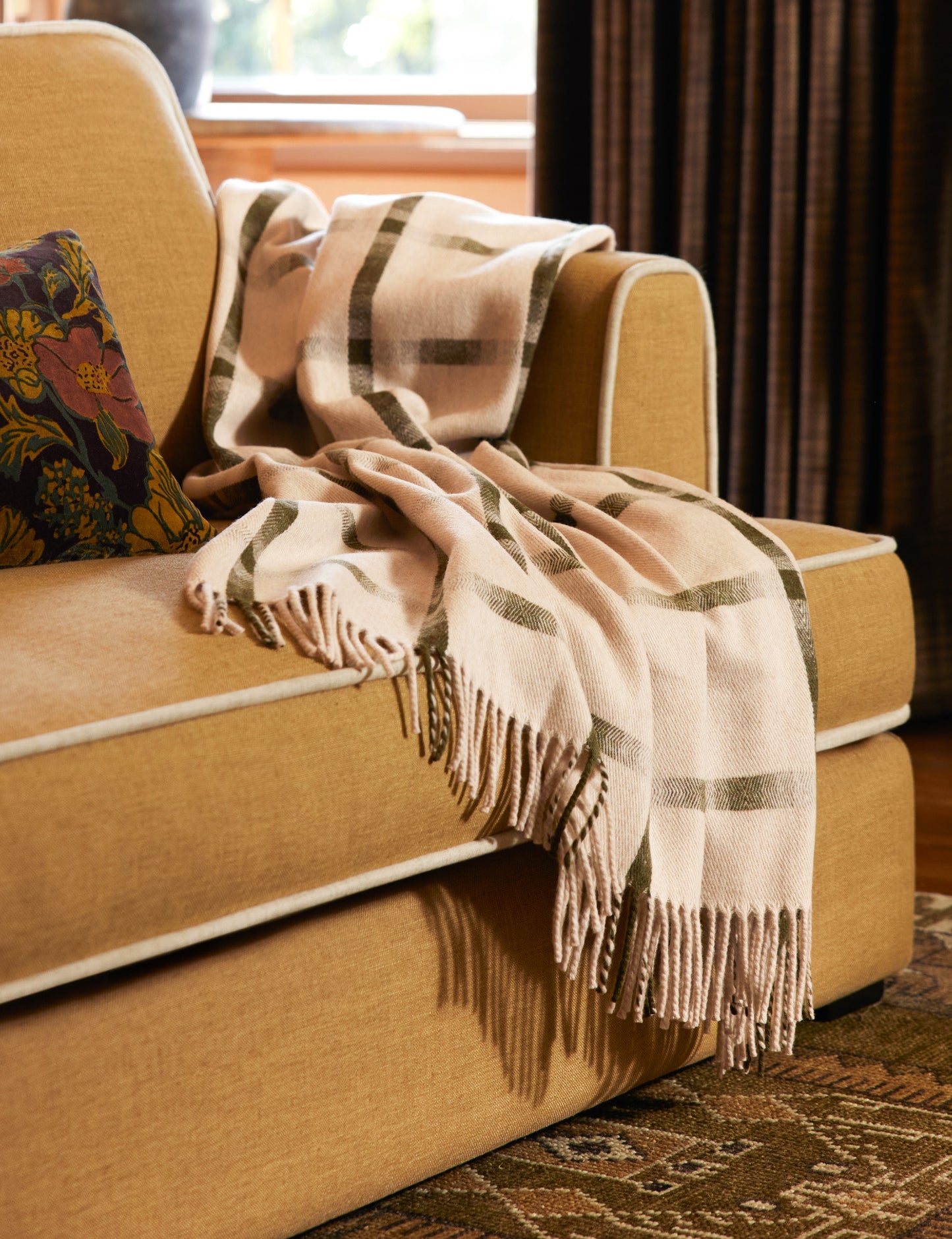 Plaid en laine d'agneau Atwood