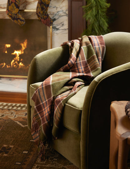 Plaid en laine d'agneau Holm