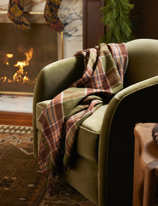 Plaid en laine d'agneau Holm