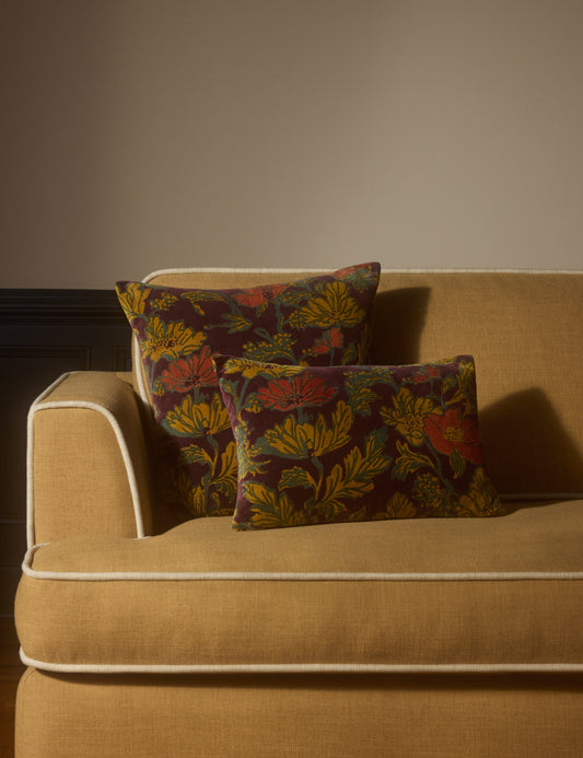 Oreiller en velours Agnetha