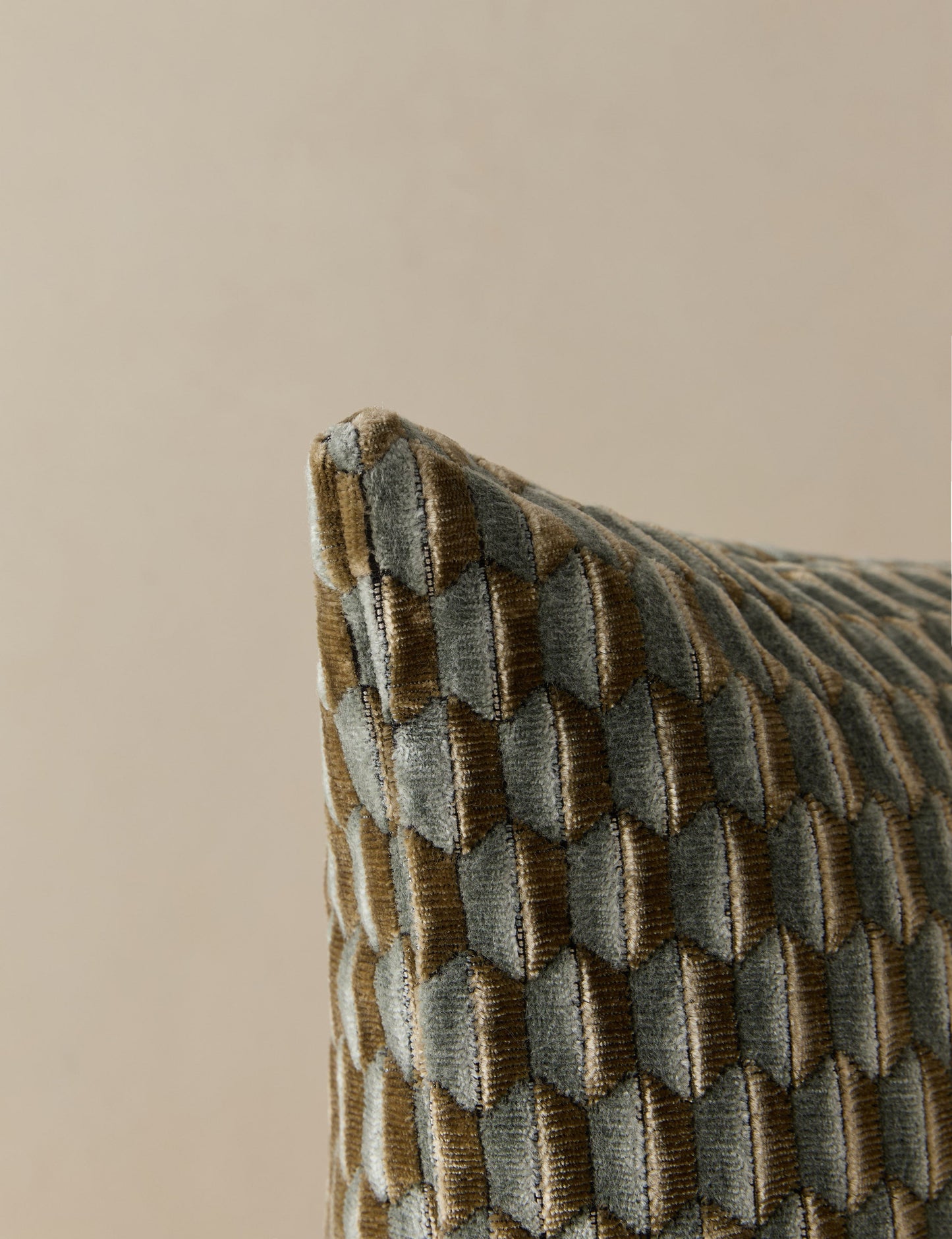 Oreiller en velours Allegra par Scalamandre