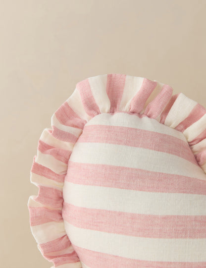 Coussin en lin Amaroso en forme de cœur