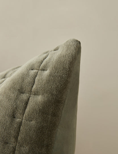 Taie d'oreiller matelassée en velours Anderson