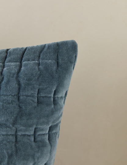 Taie d'oreiller matelassée en velours Anderson