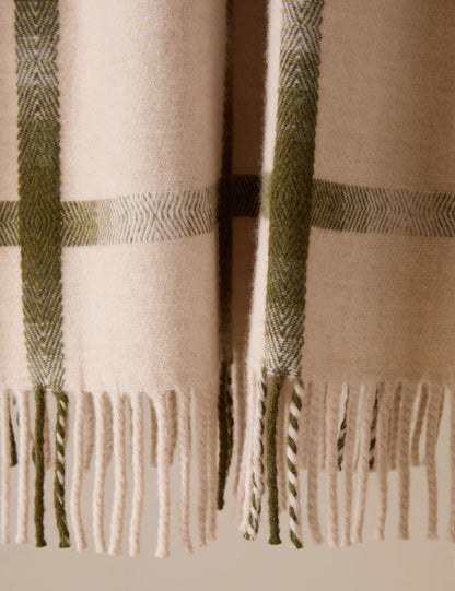 Plaid en laine d'agneau Atwood