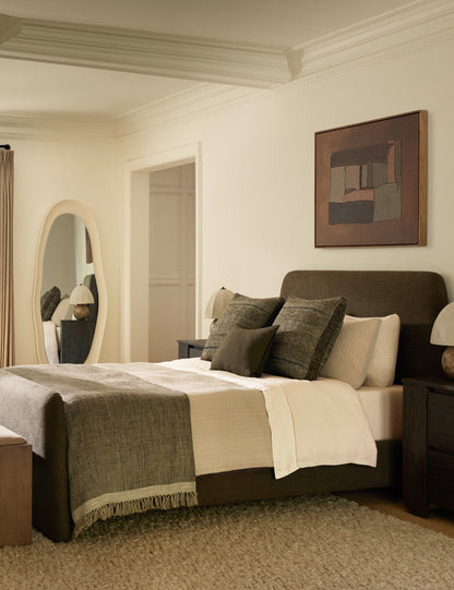 Oreiller en lin contrasté Carys