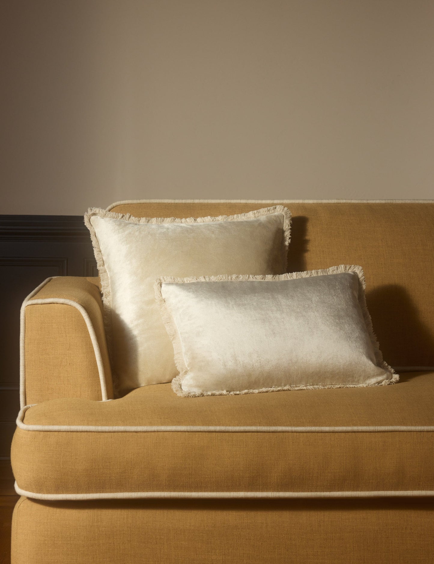 Coussin en velours Brandis