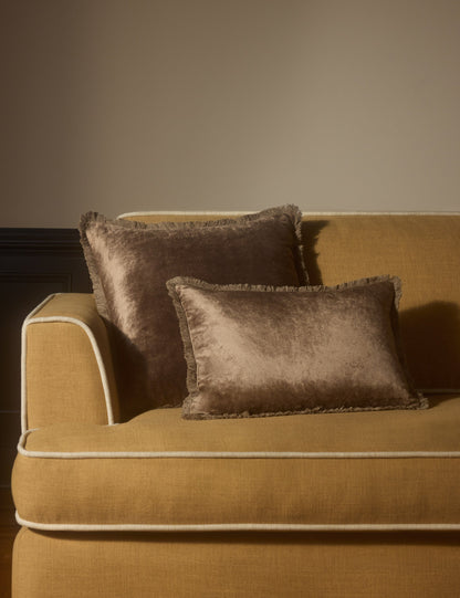 Coussin en velours Brandis