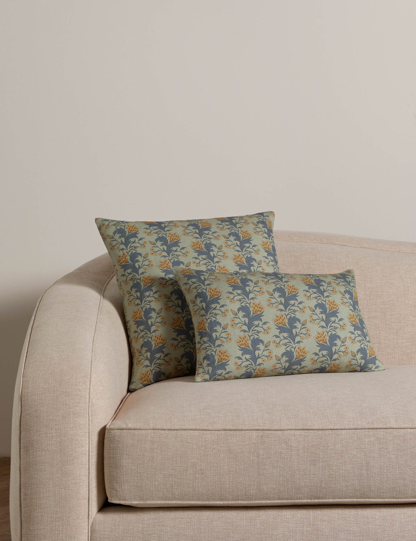 Oreiller en lin et coton Catesby