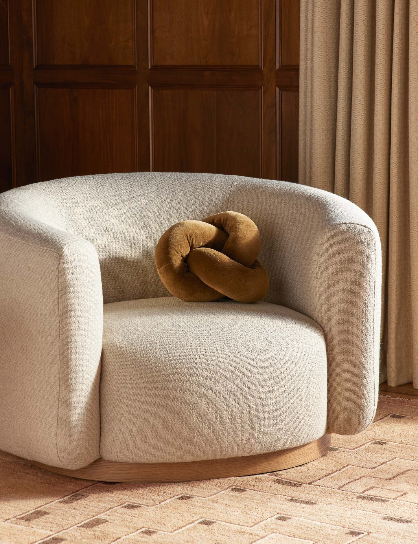 Oreiller en velours Dewey