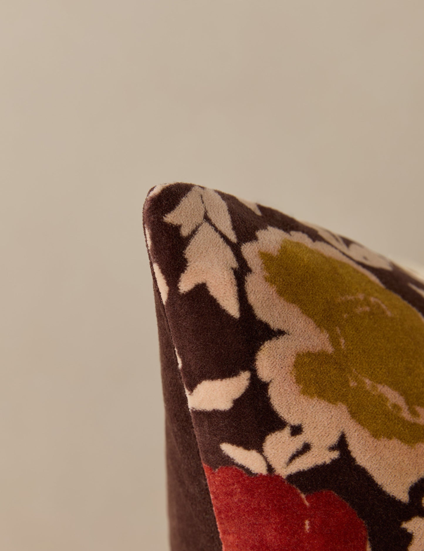 Oreiller en velours Coralel