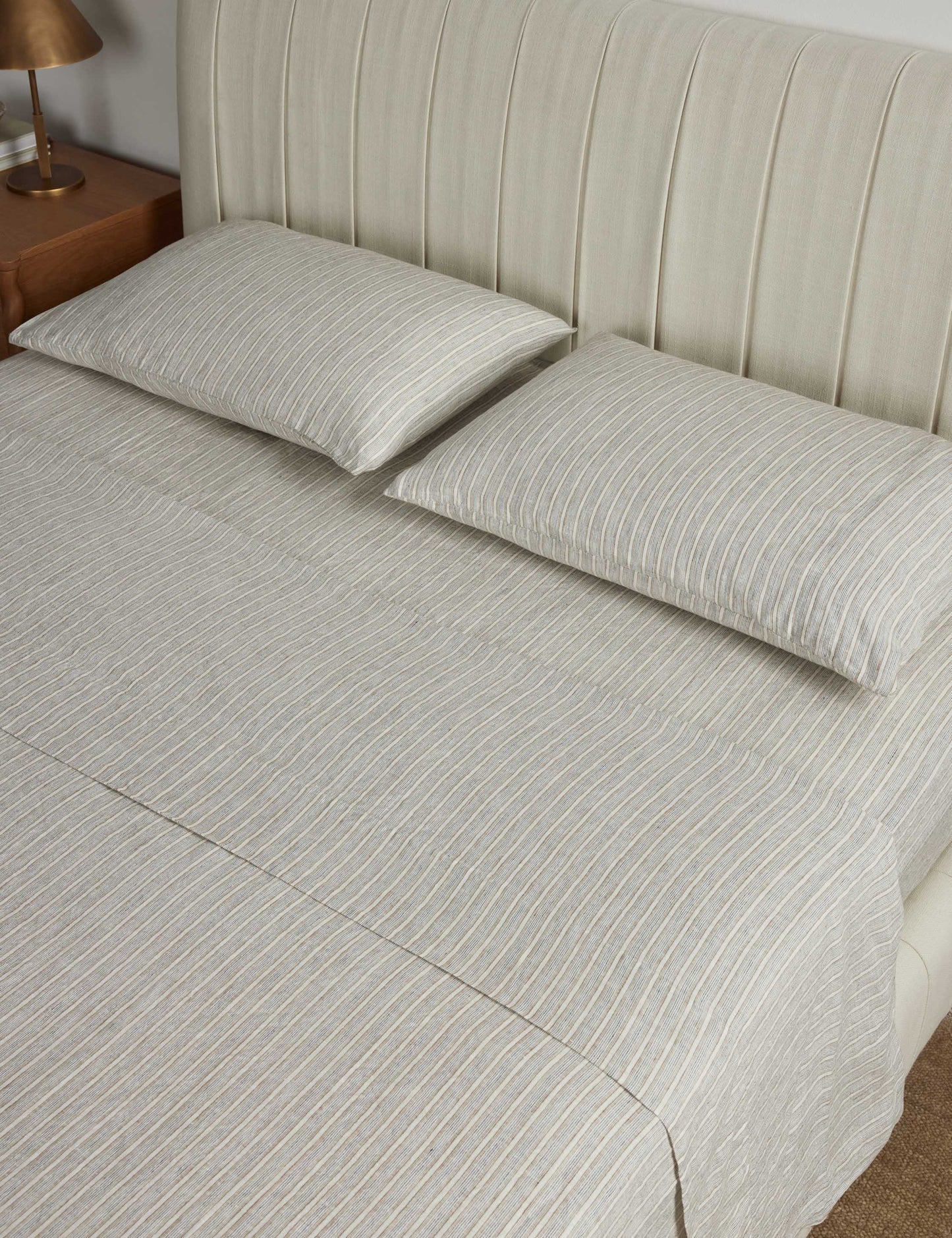 Ensemble de draps Eadlin rayés en lin européen®