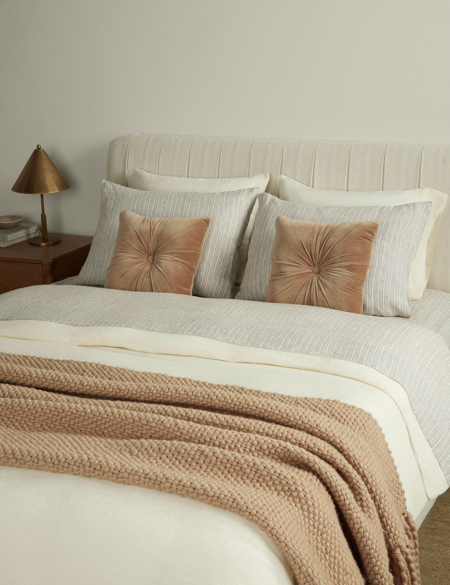 Ensemble de draps Eadlin rayés en lin européen®