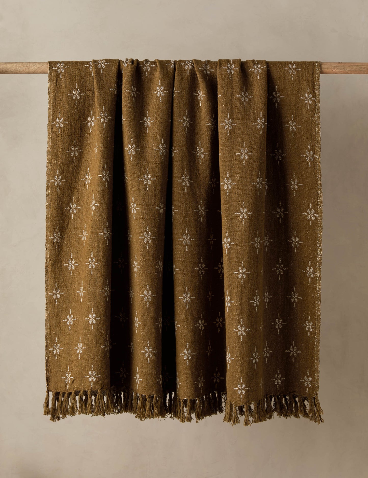 Plaid Fania en lin et coton