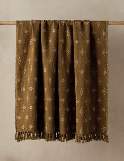 Plaid Fania en lin et coton