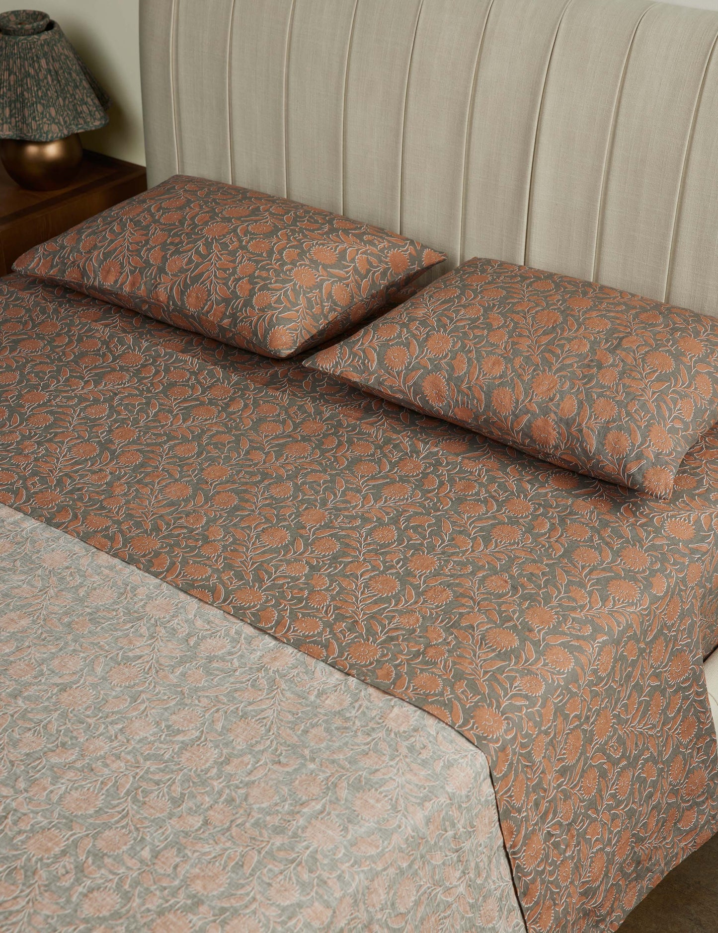 Ensemble de draps en coton et lin Fransen