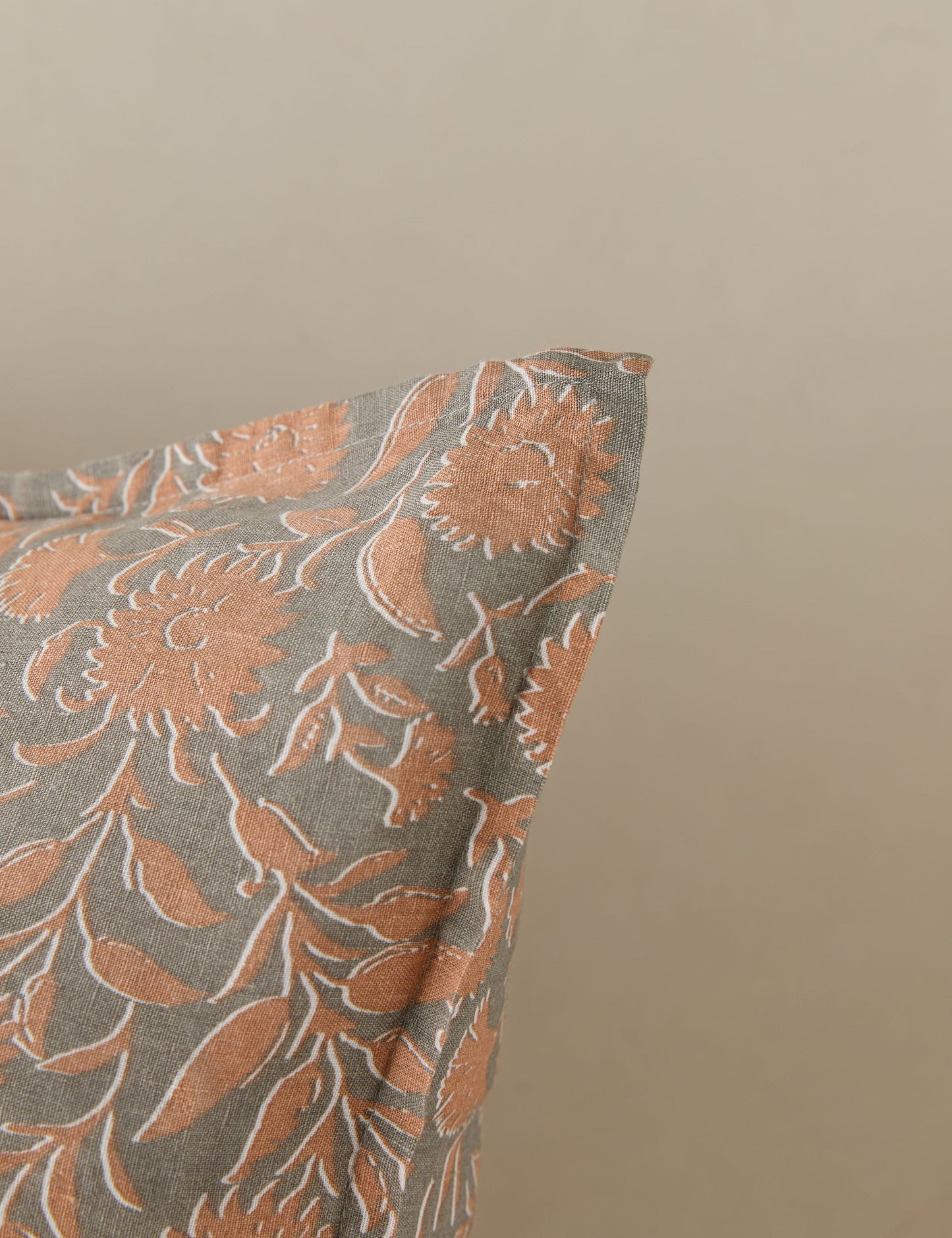 Taie d'oreiller Fransen en lin et coton