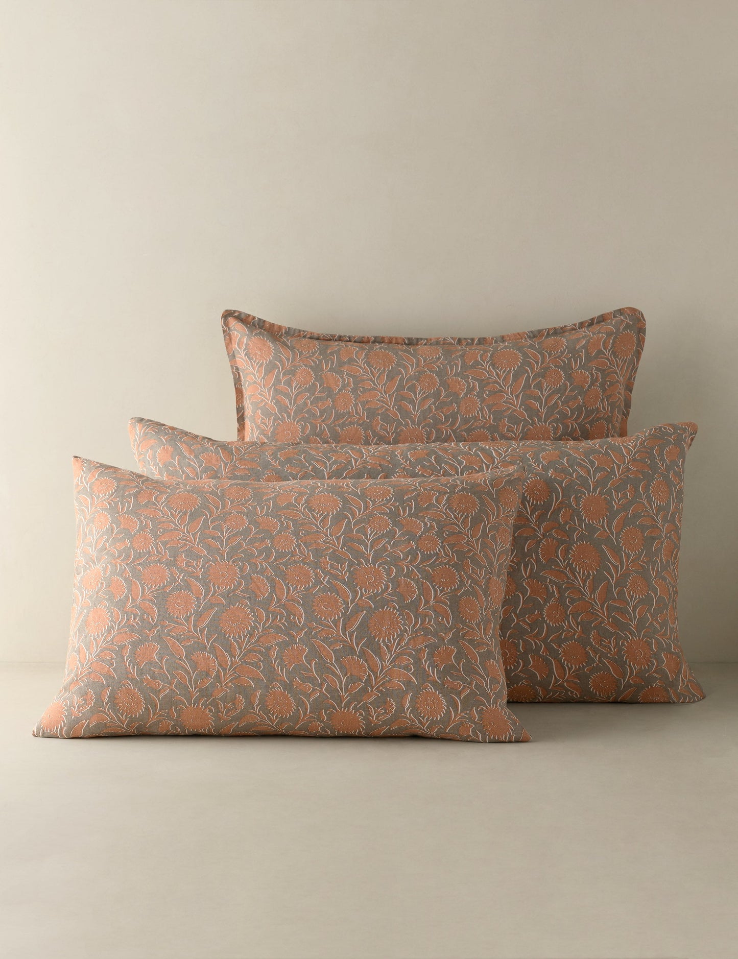 Taie d'oreiller Fransen en lin et coton