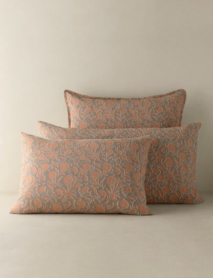 Taie d'oreiller Fransen en lin et coton