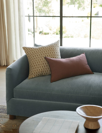 Oreiller en lin contrasté Carys