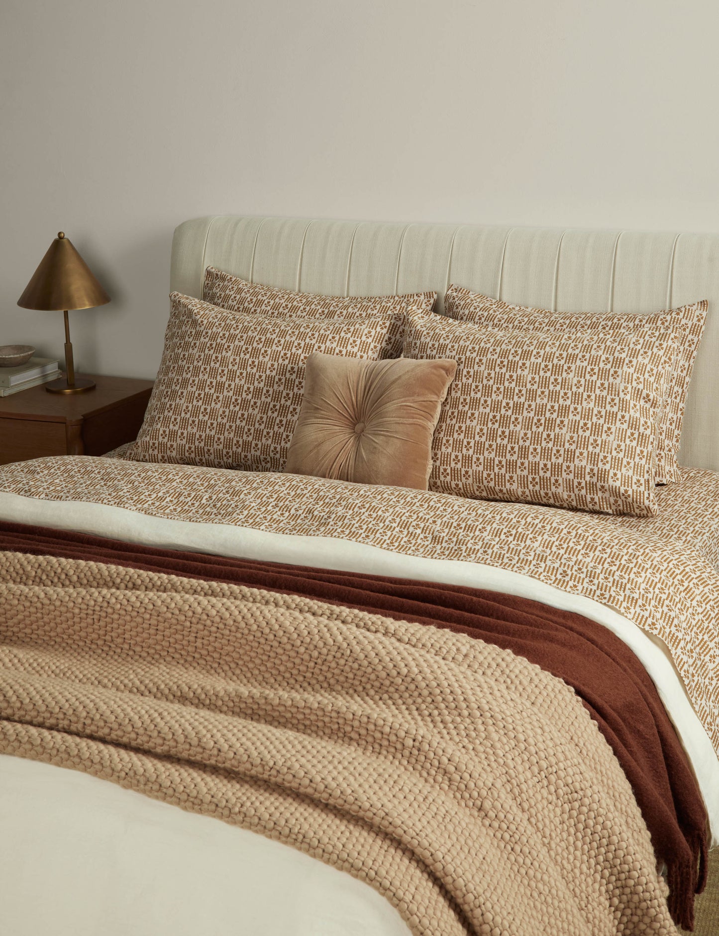 Ensemble de taies d'oreiller en coton et lin Hedra